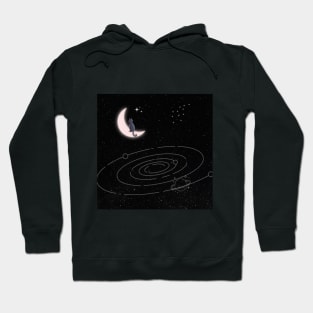 Universal Cat on Moon Hoodie